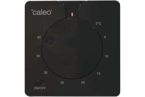 Терморегулятор C430 black встраиваемый аналоговый 3.5кВт CALEO 0К-00000791