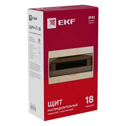 Щит ЩРН-П-18 IP41 светлое дерево PROxima EKF pb40-n-18-light фото 3