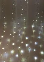Гирлянда светодиодная "Дождь" 3х2м 240LED бел. 220В 8 режимов 1.5мм провод прозр. КОСМОС KOC_CUR-V107