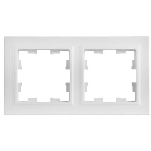 Рамка 2-м BRITE РУ-2-БрАБ арктич. бел. IEK BR-M22-K91 фото 2
