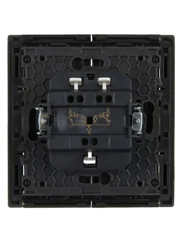 Выключатель 2-кл. СП FORTE&PIANO 10А FP306 с индикацией сер. IEK FP-V20-1-10-1-K03 фото 3