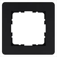 Рамка 1-м G-Flex черн. матов. soft touch Jasmart G1101PB