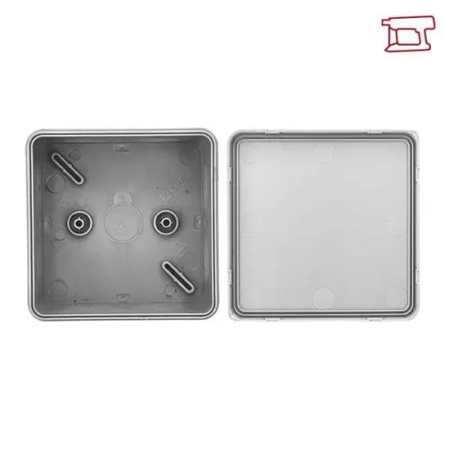 Коробка распределительная КМР-030-035 85х85х40 IP54 с крышкой для прямого монтажа без мембранных вводов сер. EKF plc-kmr-030-035 фото 4