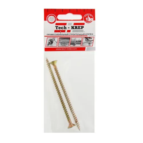 Саморез ШУж 6.0х100 потайной головкой (уп.2шт) Tech-Krep/Zitar 102523