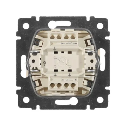 Переключатель проходной 1-кл. СП Valena 10А IP31 250В механизм сл. кость IEK 774306 фото 3