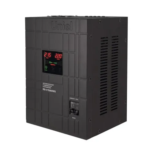 Стабилизатор напряжения RS-1/15000WS 1ф 15кВА релейный настен. с гальванической развязкой Uniel UL-00012635