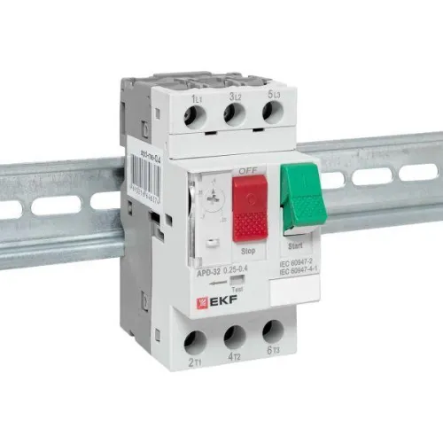 Выключатель автоматический для защиты двигателя АПД-32 0.25-0.4А EKF apd-me-0.4 фото 10