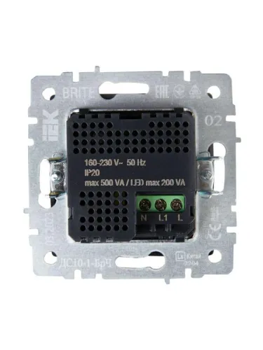 Датчик движения BRITE ДС10-1-БрЧ механизм черн. IEK BR-MS10-N-150-05-K02 фото 6