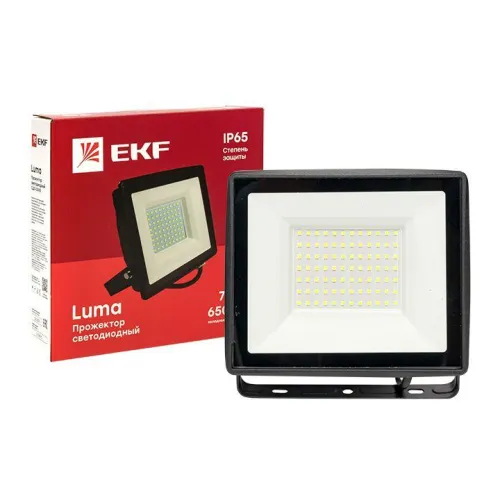 Прожектор светодиодный СДО-3005 75Вт 6500К IP65 Basic EKF FLL-3005-75-6500 фото 4