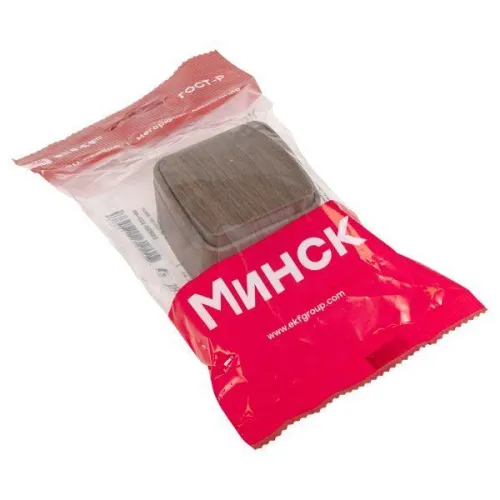 Выключатель 1-кл. 2п ОП Минск 10А IP20 темн. дерево EKF EGV10-021-40 фото 7