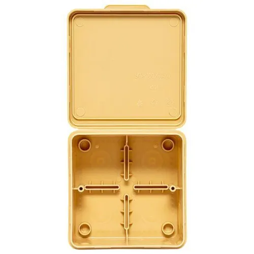 Коробка распаячная КМР-030-034 пылевлагозащ. 100х100х55 без мембранных вводов свет. дерево EKF plc-kmr-030-034-s фото 4