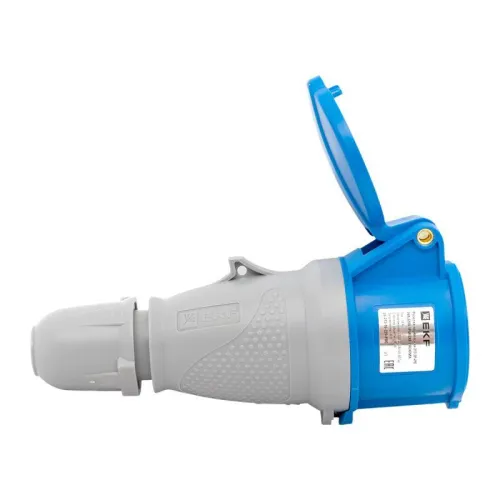 Розетка переносная 213 2Р+РЕ 16А 220В IP44 PROxima EKF ps-213-16-220-PRO фото 3