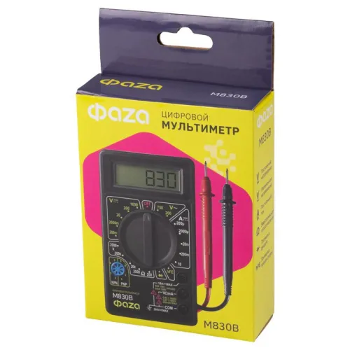 Мультиметр цифровой M830B ФАZА 5000377 фото 7