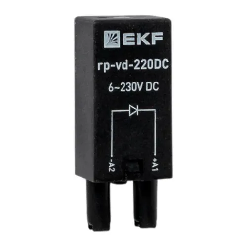 Модуль защитный диодный 6-220В DC для промежуточных реле RP AVERES EKF rp-vd-220DC