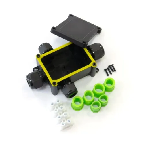 Коробка распределительная ОП 135х96х42 4-вводная IP68 ПА66 40А 450В d5-14мм черн. Промрукав PR08.13149 фото 2