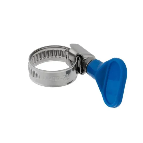 Хомут червячный 12-20/9-0.7мм с ключом нержавеющая сталь W2 Rexant 07-0712-1 фото 2