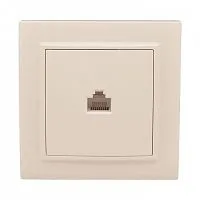 Розетка компьютерная 1-м СП Минск RJ45 беж. EKF ERK01-035-20