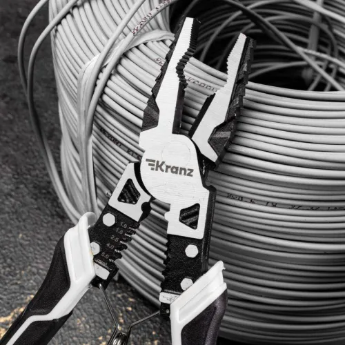 Плоскогубцы многофункциональные универсальные 200мм Kranz KR-12-4651-5 фото 5