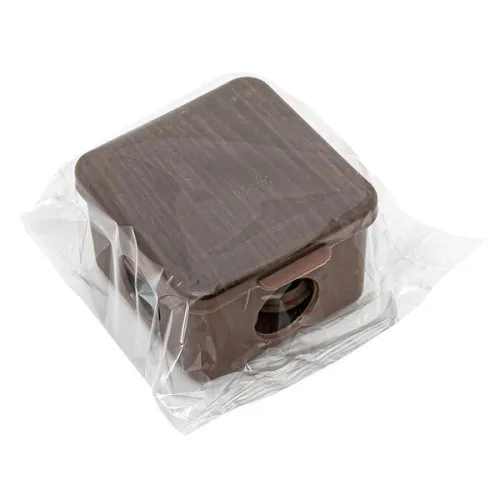 Коробка распаячная КМР-030-036 пылевлагозащ. 65х65х50 4 мембранных ввода темн. дерево PROxima EKF plc-kmr2-030-036-t фото 2