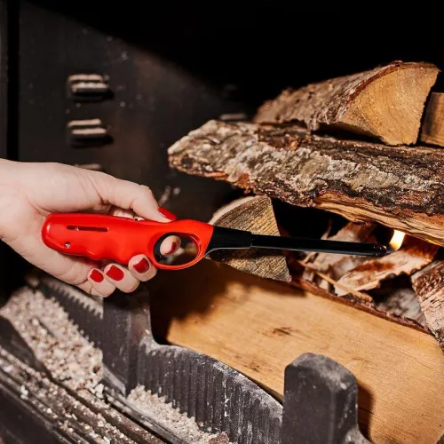 Пьезозажигалка газовая СК-302L бытовая с классическим пламенем многоразовая красн. СОКОЛ 61-0961 фото 6