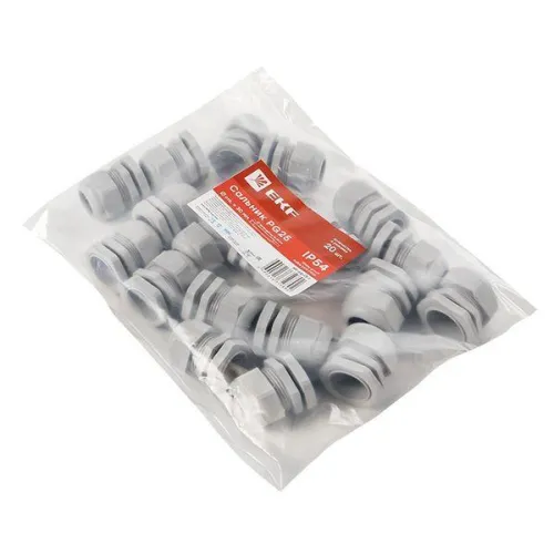 Сальник PG25 d16-21мм (d отверст. 31мм) IP54 PROxima EKF plc-pg-25-r фото 7