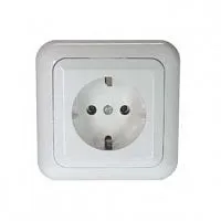 Розетка 1-м СП РС10-307 10А IP20 евро стандарт бел. БЕЛ. ЦЕРКОВЬ РС10-307