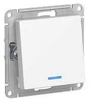 Переключатель 1-кл. AtlasDesign (сх. 6а) 10AX с подсветкой механизм лотос SE ATN001363
