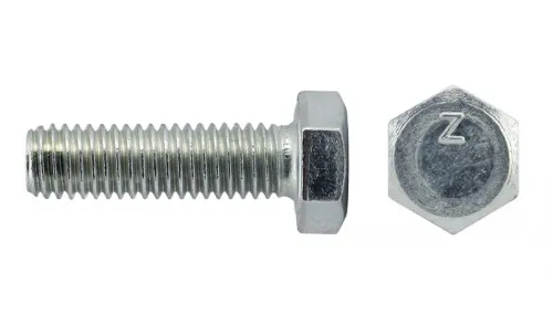 Болт с шестигранной головкой М6х25 DIN 933 класс прочн. 8.8 оцинк. (пакет) (уп.18шт) Tech-Krep/Zitar 102958 фото 2