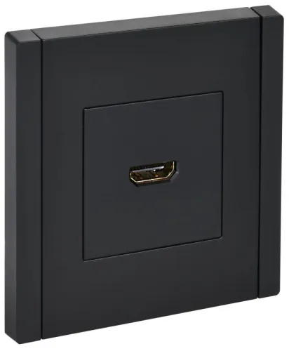 Розетка HDMI FORTE&PIANO FP140 черн. IEK FP-H10-K02