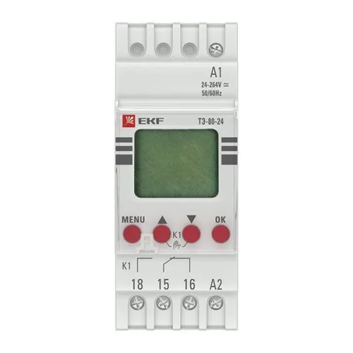 Таймер электронный ТЭ-80 24-230В PROxima EKF te-80-24 фото 2