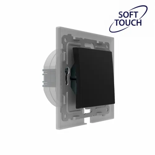 Переключатель 1-кл. СП Pixel IP44 механизм карбон TOKOV ELECTRIC TKE-PX-P1-C14-IP44 фото 3