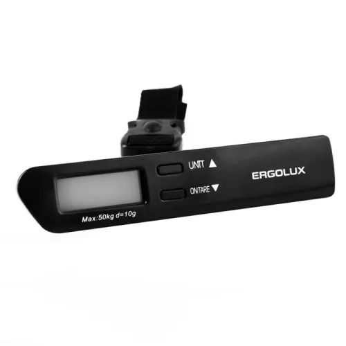 Весы ручные электронные ELX-SB04-C02 до 50кг безмен черн. Ergolux 15133 фото 3