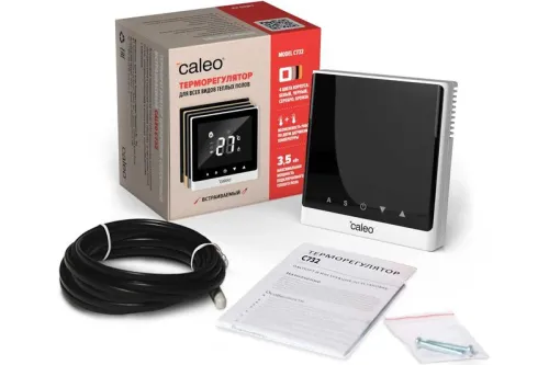 Терморегулятор C732 встраиваемый цифровой 3.5кВт бел. CALEO 0К-00000780 фото 5