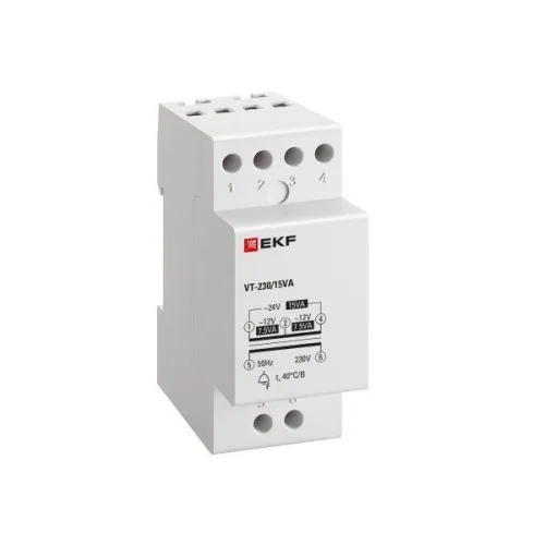 Трансформатор звонковый модульный BT-230В/12-12В 15ВА PROxima EKF bt-230/15va фото 4