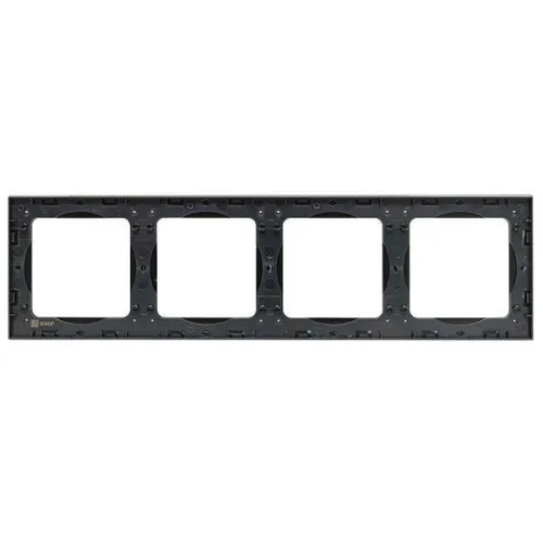 Рамка 4-м Стокгольм металл. черн. PROxima EKF EZM-G-305-10 фото 5