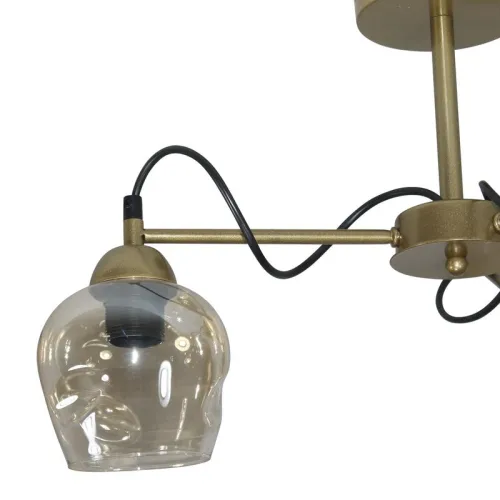 Светильник "Мирра" 131 (плафон 8268) НСБ 01-3х60-228 Е27 (ИМ) потолочный зол. Элетех 1005405270 фото 3