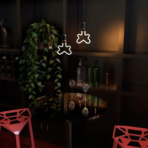 Лампа светодиодная филаментная Filament Artline 4Вт Butterfly матов. 2700К тепл. бел. Е27 330лм milky GAUSS 1001802104 фото 7