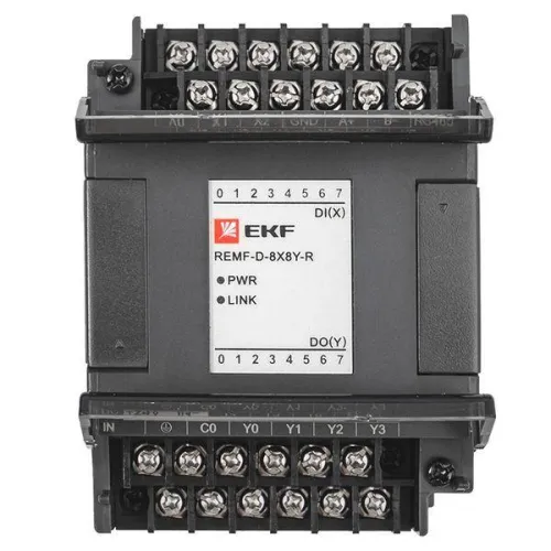 Модуль дискретного в/в REMF 8/8 PRO-Logic EKF REMF-D-8X8Y-R фото 5