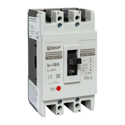 Выключатель автоматический 3п 63/50А 25кА ВА-99М PROxima EKF mccb99-63-50m