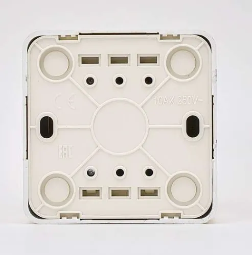 Выключатель 1-кл. 1п ОП Viola 10А IP20 беленый дуб LEZARD 751-5200-100 фото 3