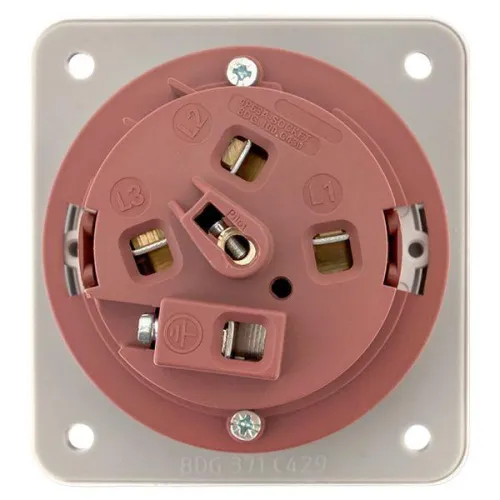 Розетка стационарная внутренняя 3342 3Р+РЕ 63А 380В IP67 PROxima EKF ps-3342-63-380 фото 5