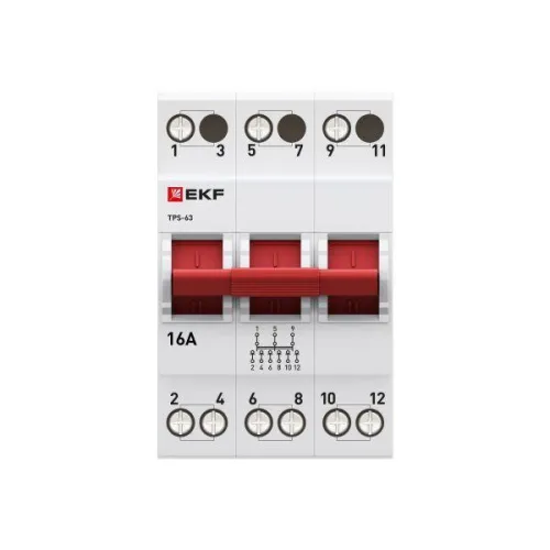 Переключатель трехпозиционный ТПС-63 3P 16А PROxima EKF TPS316 фото 3