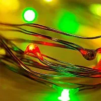 Гирлянда светодиодная "Роса" 2м 20LED мультиколор 0.1Вт IP20 тонкий батарейный блок элементы питания 2хCR2032 (в компл.) Neon-Night 303-009-1