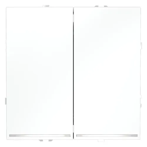 Переключатель проходной 2-кл. СП S70 10А с подсветкой механизм бел. матов. Voltum VLS020402