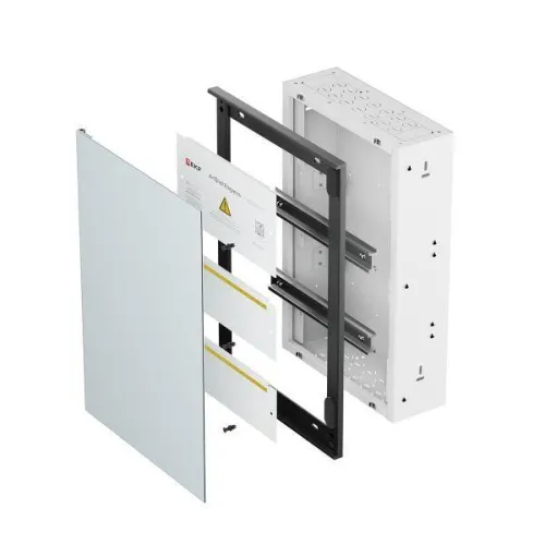 Корпус ArtShell Elegance силовой встраив. 28мод. бел. дверь из закал. стекла EKF artshell-e-28p-cw фото 6