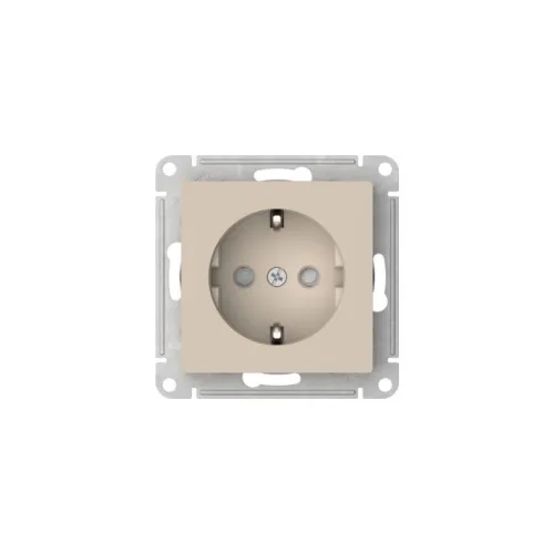 Розетка AtlasDesign 16А с заземл. защ. шторки быстрозажим. клем. механизм песочн. SE ATN001245S фото 3