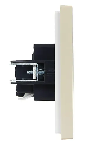 Розетка СП FORTE&PIANO FP414 16А с заземл. без защ. шторок безвинт. крепл. ваниль IEK FP-R11-16-1-K10 фото 4