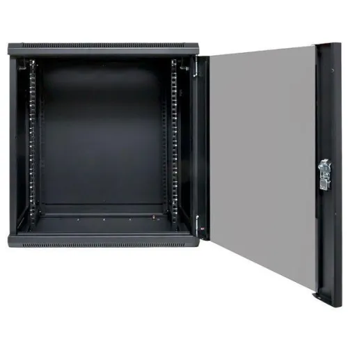 Шкаф настенный 19дюйм TERACOM PRO 12U 600х450мм дверь стеклянная с замком-ручкой черн. EKF TRP-WLL-1264-40B фото 10