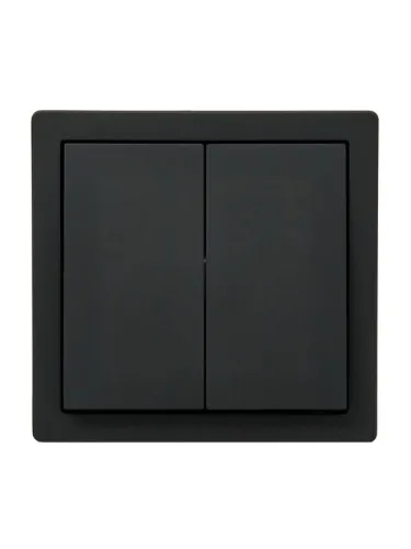 Выключатель 2-кл. ОП LETO черн. бархат LEZARD 752-4200-101