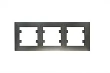 Рамка 3-м Karea RIZZ STAR дым. металлик Makel 88050703